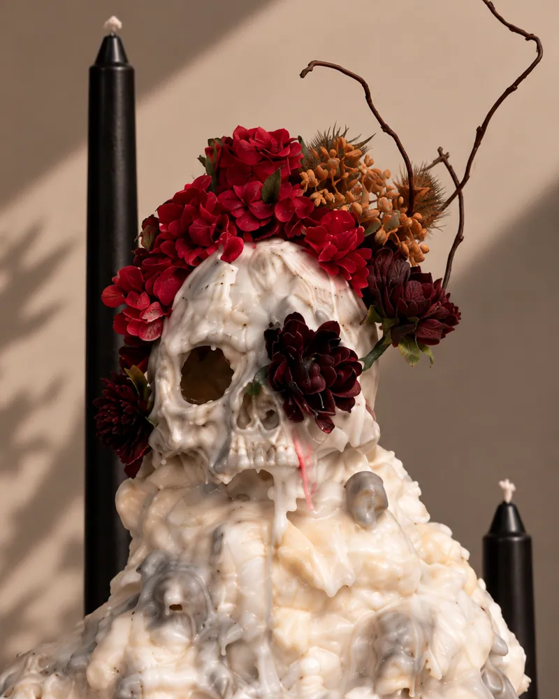 Wicked Wax Frida floral arrangement by TB Creative