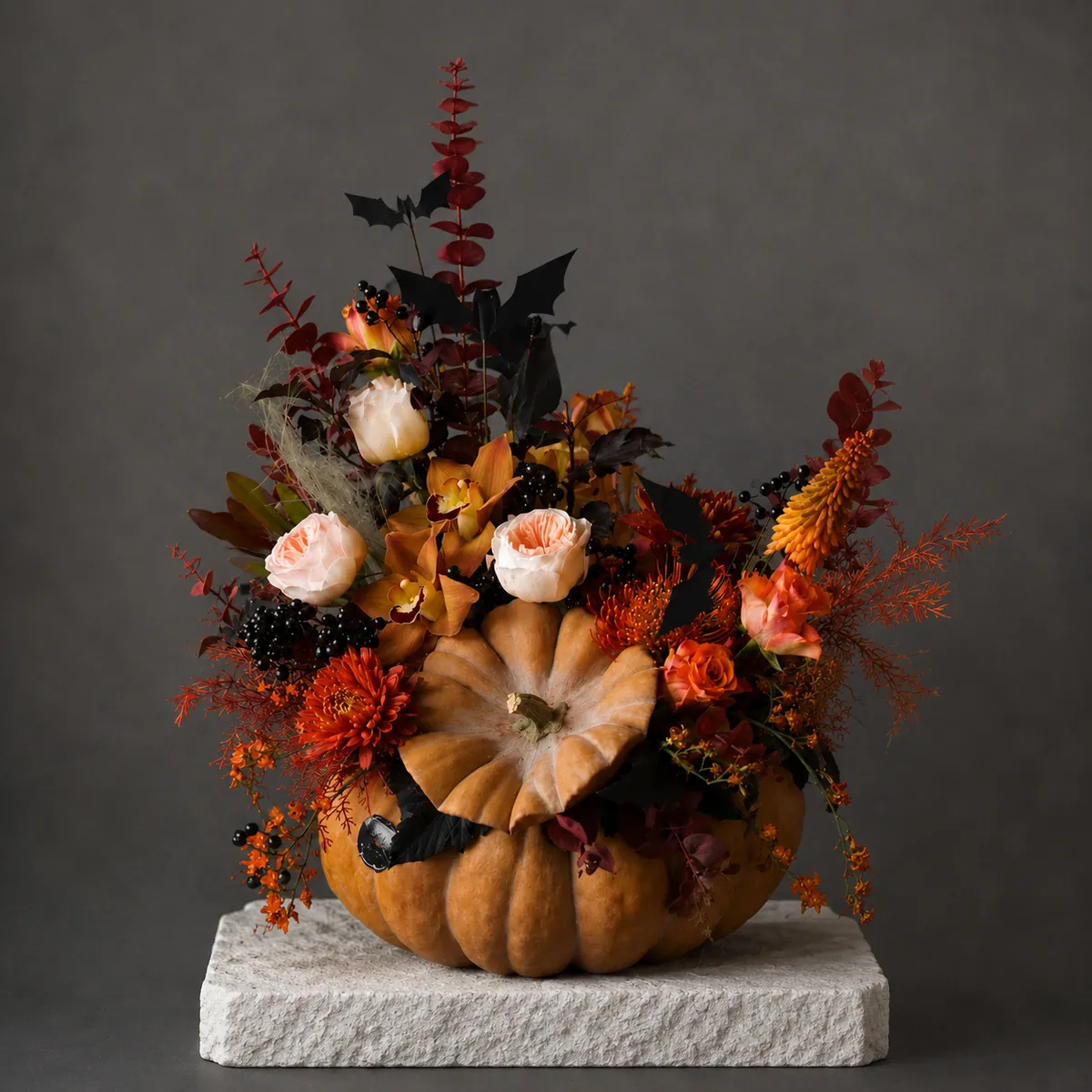 Pumpkin Spell floral arrangement by TB Creative
