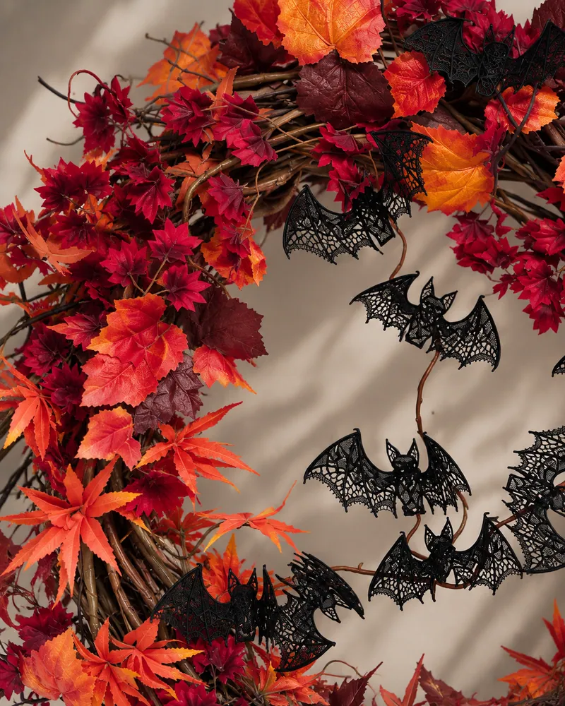 Midnight Bats floral arrangement by TB Creative