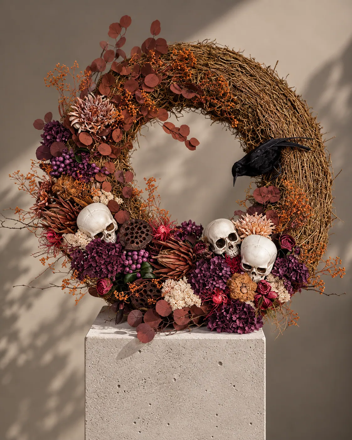 The Raven's Nest floral arrangement by TB Creative